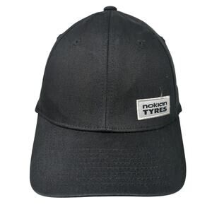 Nokian Tyres Fitted Baseball Hat Black One Size Vent Holes Outdoor